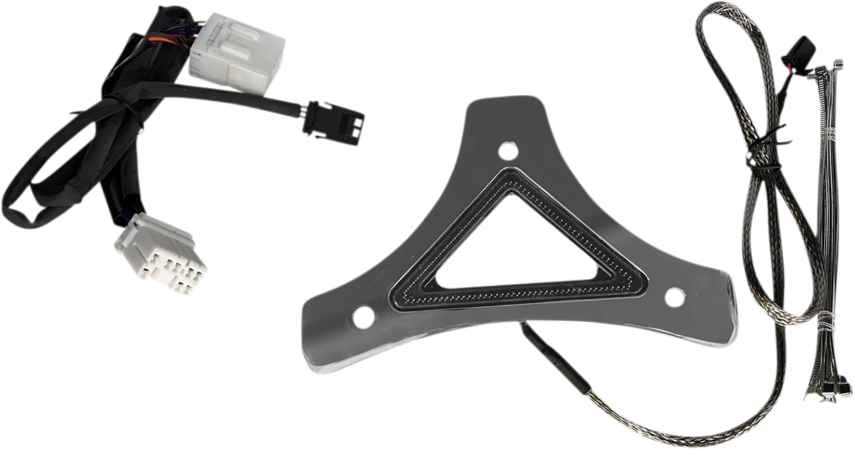 Custom Dynamics Chrome LED Backrest Brake Light 1996-2017 Harley Softail Touring