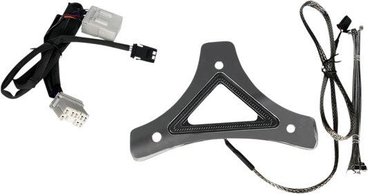 Custom Dynamics Chrome LED Backrest Brake Light 1996-2017 Harley Softail Touring