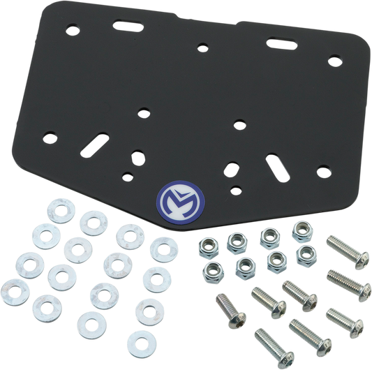Moose Racing Universal Black Plastic Rear Off road Dirt Bike License Plate Frame
