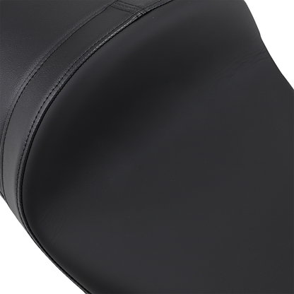 Drag Specialties Smooth Leather Solo Seat fits 2008-2024 Harley Touring Models