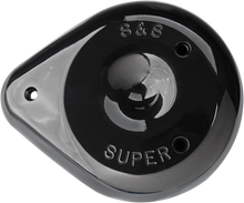 S&S Gloss Black Tear Drop Carburetor Carb Air Cleaner Cover for Harley Davidson