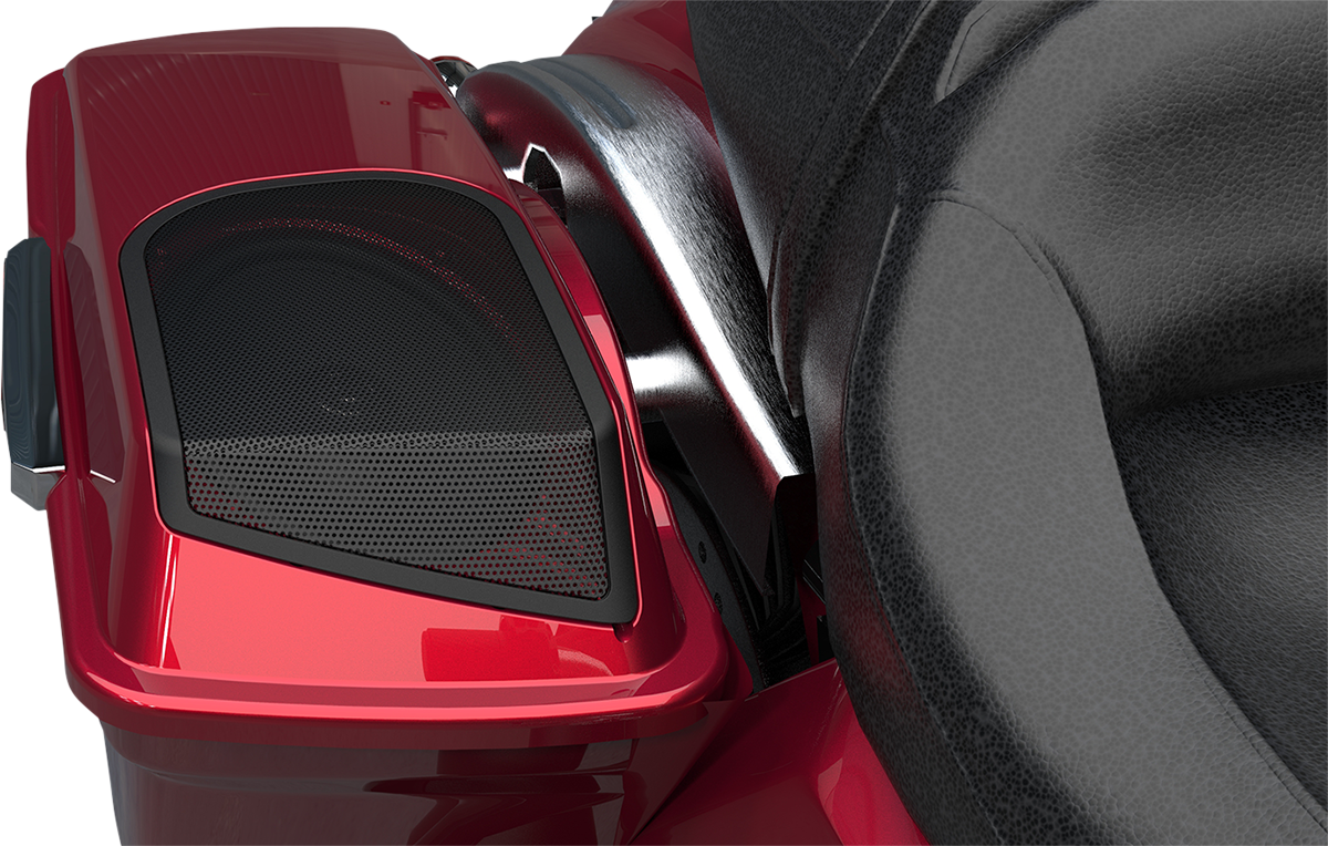 Hogtunes Black 6X9 Saddlebag Speaker Lid Kit 1998-2013 Harley Touring FLHX FLHT