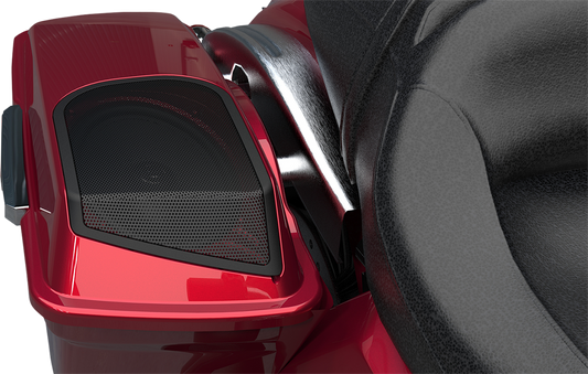 Hogtunes Black 6X9 Saddlebag Speaker Lid Kit 1998-2013 Harley Touring FLHX FLHT