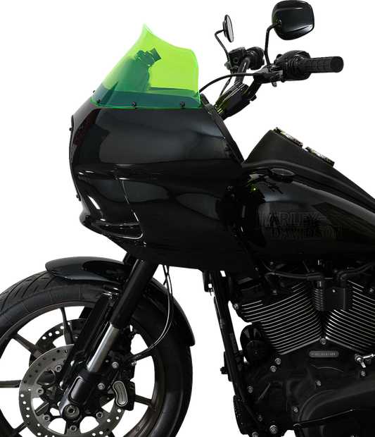 Klock Werks Kolor Flare 9" Green Ice Windshield fits Harley FXRP Style Fairing
