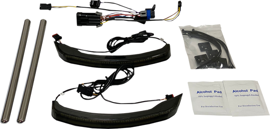 Custom Dynamics Smoke Low Profile Saddlebag Lights for 2015-24 Indian Chieftain