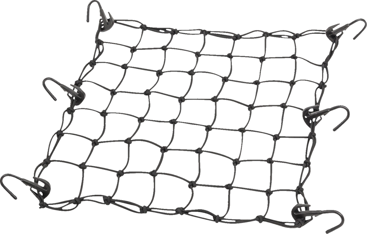 Moose Black 15" x 15" Cargo Storage Luggage 6 Hook Bungee-Style Net
