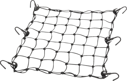 Moose Black 15" x 15" Cargo Storage Luggage 6 Hook Bungee-Style Net