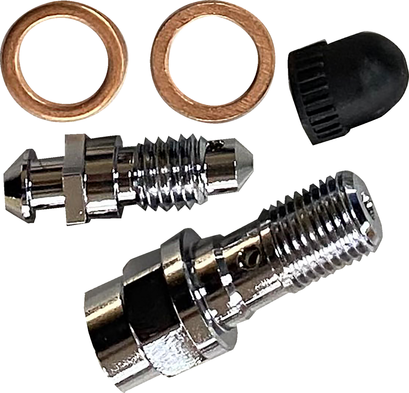 Drag Specialties Brake Bleeder Caliper Banjo Bolt Kit for 2008-25 Harley Touring