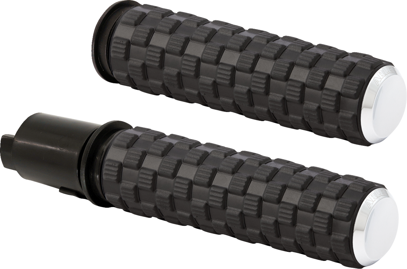 Arlen Ness Air Trax Chrome TBW Handlebar Grips for 23-26 Harley Touring Softail