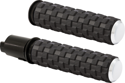 Arlen Ness Air Trax Chrome TBW Handlebar Grips for 23-26 Harley Touring Softail