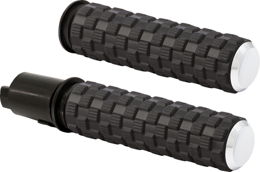 Arlen Ness Air Trax Chrome TBW Handlebar Grips for 23-26 Harley Touring Softail