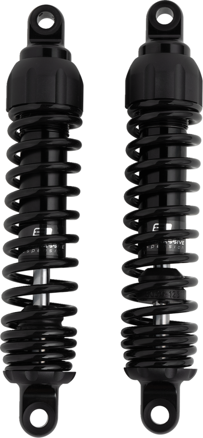 Progressive 444 series Black Rear 12.50" Shocks for 1991-2017 Harley Dyna FXDL