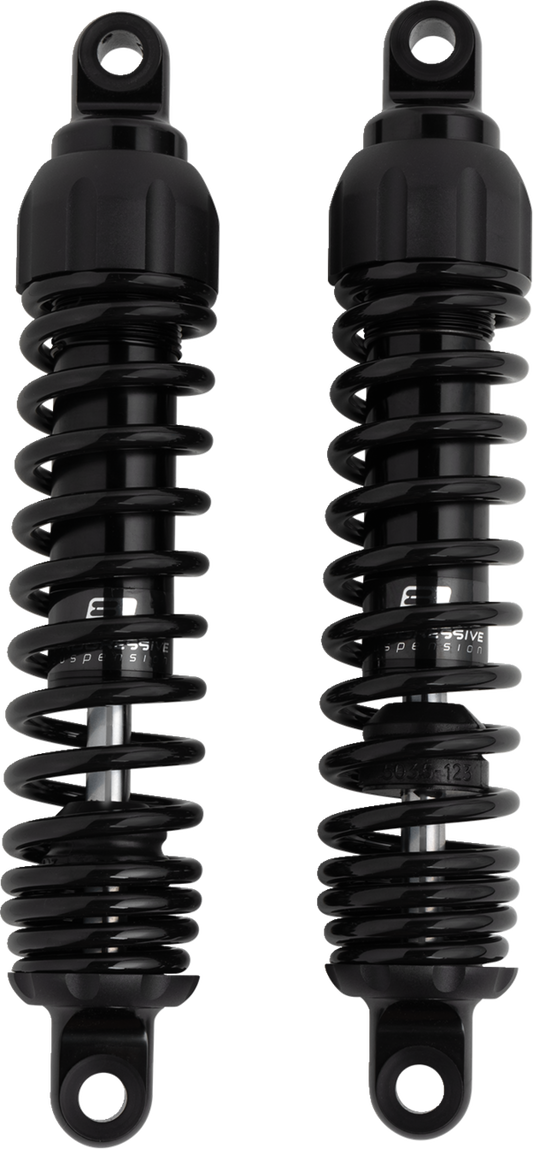 Progressive 444 series Black Rear 12.50" Shocks for 1991-2017 Harley Dyna FXDL