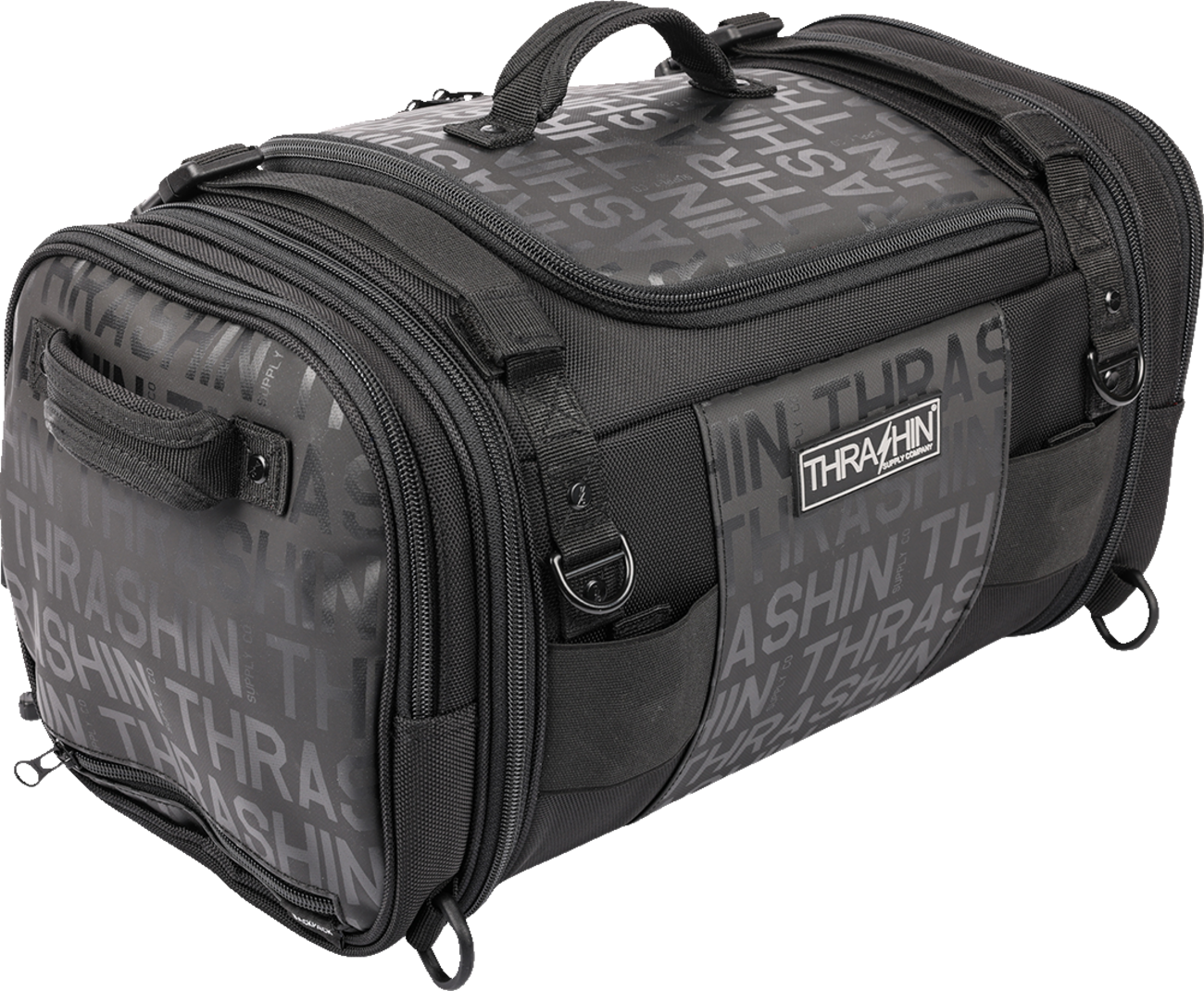 Thrashin Black Motorcycle Passenger 8.45 Gallon Bag for Harley Davidson TSB-0009