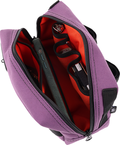 Thrashin Supply Purple Motorcycle Handlebar Storage Bag Harley Davidson THB-0024