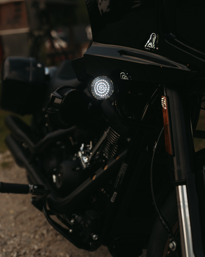Custom Dynamics Genesis 4 LED Bullet 1157 Turn Signal Inserts for 2000-25 Harley