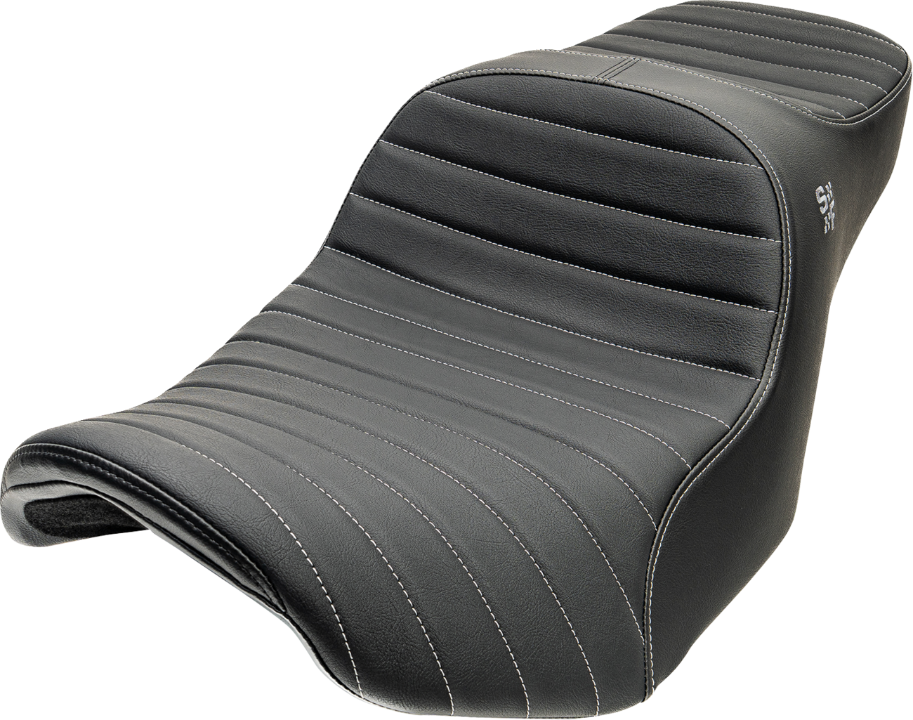 Slyfox Chariot Silver Classic Stitch Seat for 2023-2026 Harley Road Street Glide