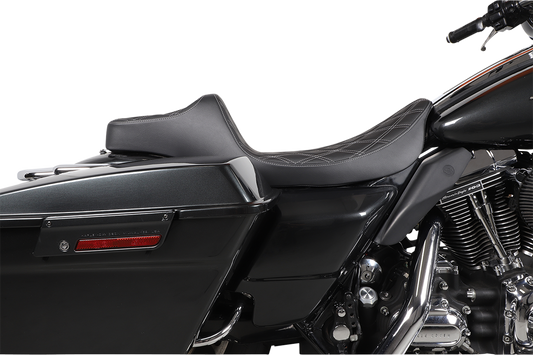 Drag Specialties Predator III Extended Diamond Seat fits 1997-07 Harley Touring