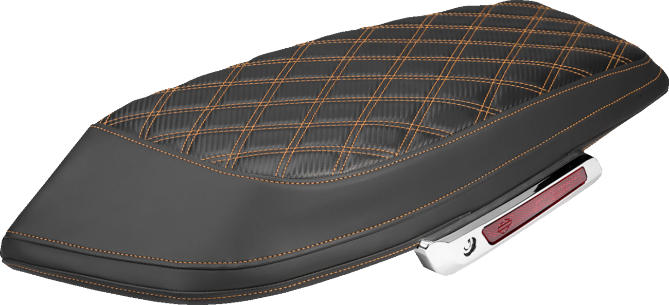 Saddlemen Carbon Orange Lattice Saddlebag Lid Covers for 2023-26 Harley Touring