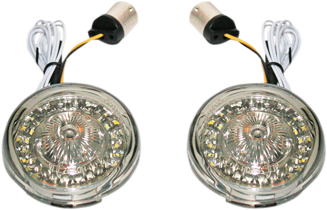 Custom Dynamics 1156 Probeam LED ECE Turn Signal Inserts for Harley HDI Models