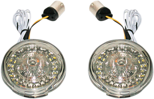 Custom Dynamics 1156 Probeam LED ECE Turn Signal Inserts for Harley HDI Models