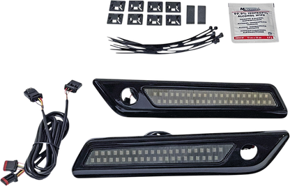 Custom Dynamics Smoked Saddlebag Latch Accent Lights 2014-2024 Harley Touring