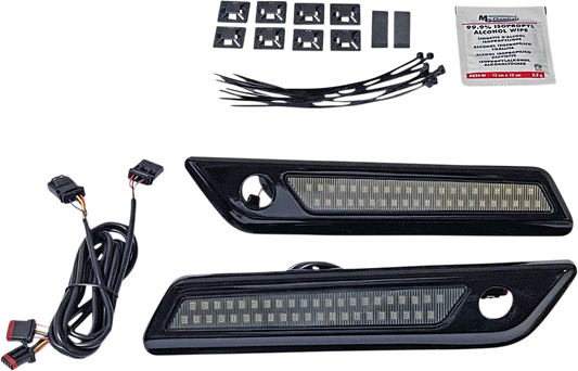 Custom Dynamics Smoked Saddlebag Latch Accent Lights 2014-2024 Harley Touring