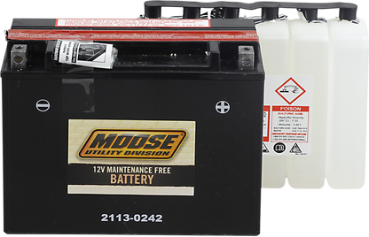 Moose YTX24HL-BS Maintenance Free UTV Battery 2006-2015 Arctic Cat Prowler