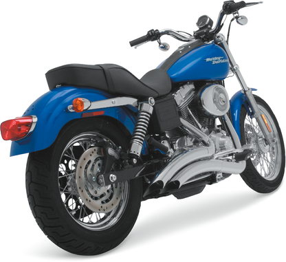 Vance & Hines Big Radius Chrome Exhaust System for 1991-2005 Harley Dyna FXD