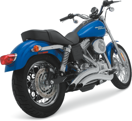 Vance & Hines Big Radius Chrome Exhaust System for 1991-2005 Harley Dyna FXD