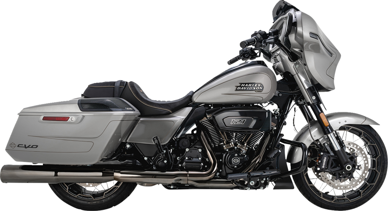 Vance & Hines Hi-Output Dark Chrome Slip On Mufflers for 2017-25 Harley Touring