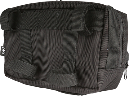 Thrashin Black Molle Webbing Motorcycle Front Handlebar Rear Sissybar Bag Plus