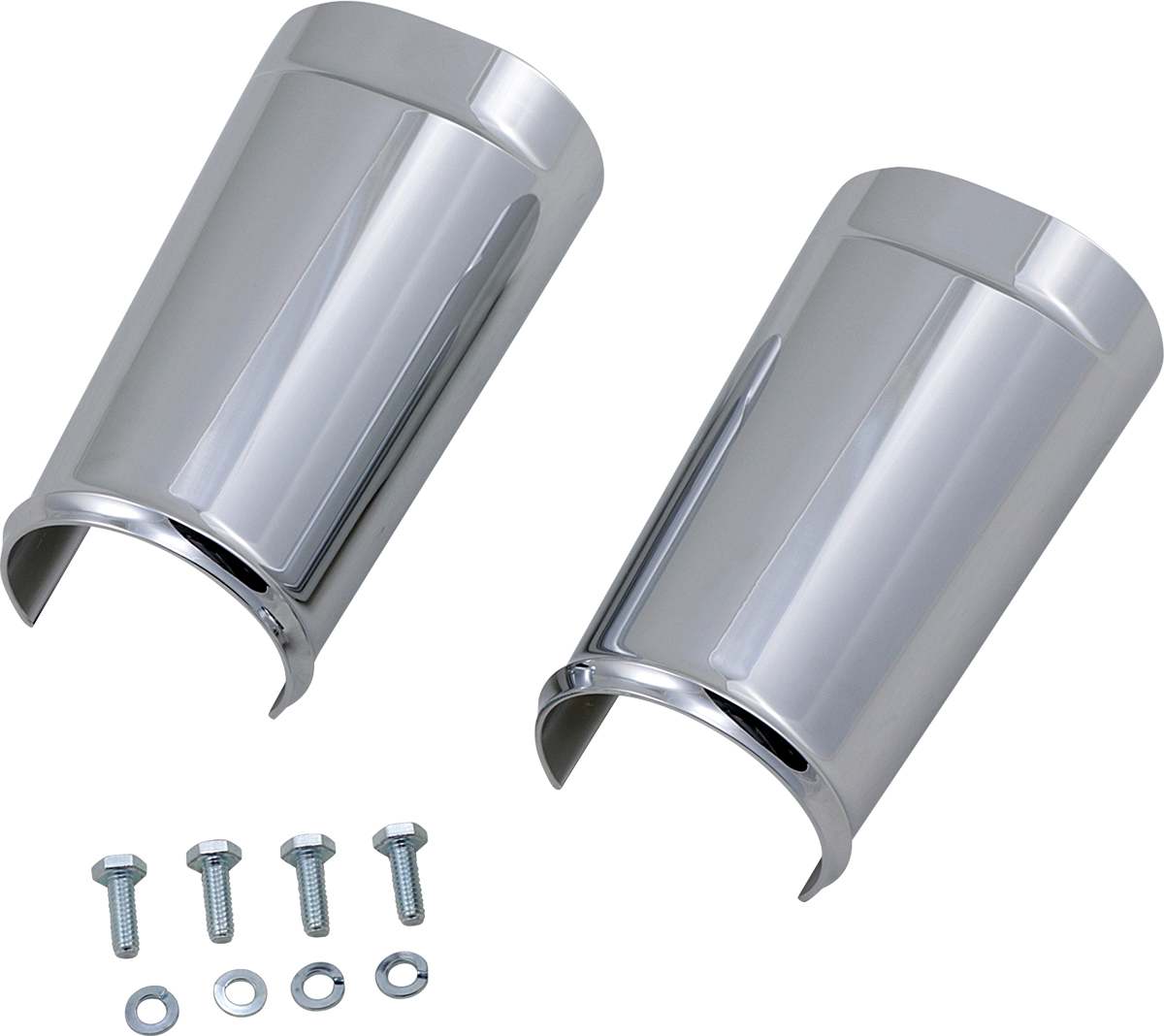 Arlen Ness Fat Tire Chrome Fork Boot Covers 1999-2013 Harley CVO Touring Models