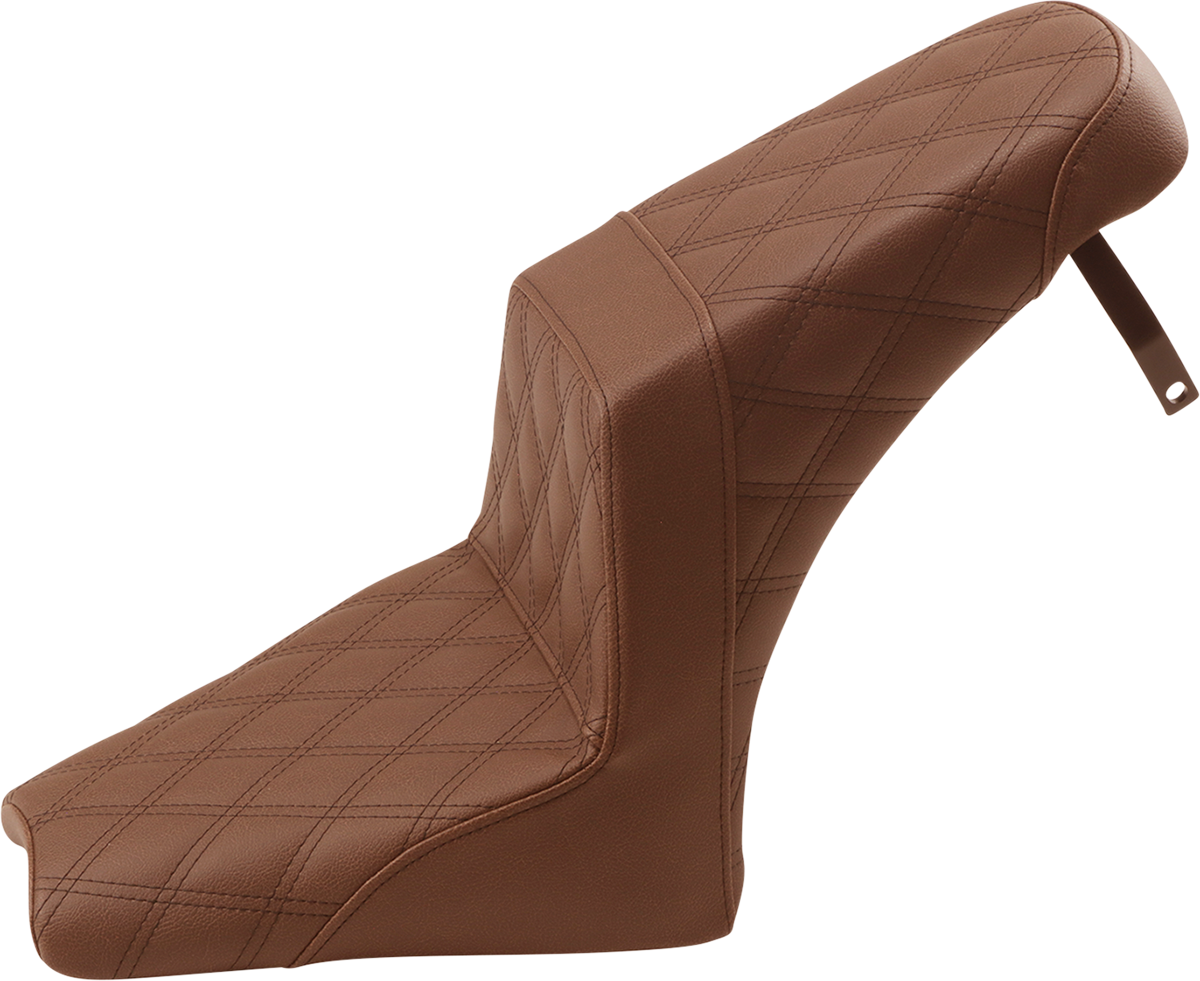 Saddlemen Brown Step Up Lattice Stitched Seat 2018-2022 Indian Scout Bobber