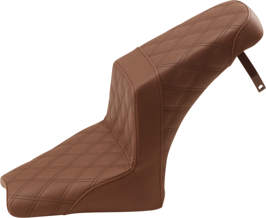 Saddlemen Brown Step Up Lattice Stitched Seat 2018-2022 Indian Scout Bobber
