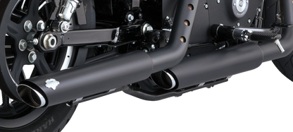 Vance & Hines Black Twin Slash Slip on Mufflers 2014-2022 Harley Sportster 46361