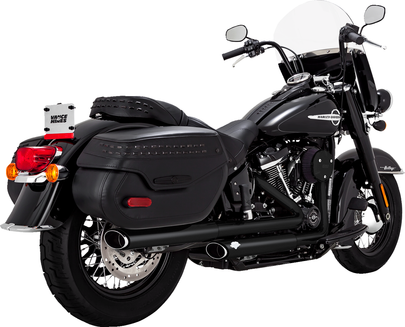 Vance & Hines Twin Slash PCX Slip On Mufflers 2018-2024 Harley Softail Heritage