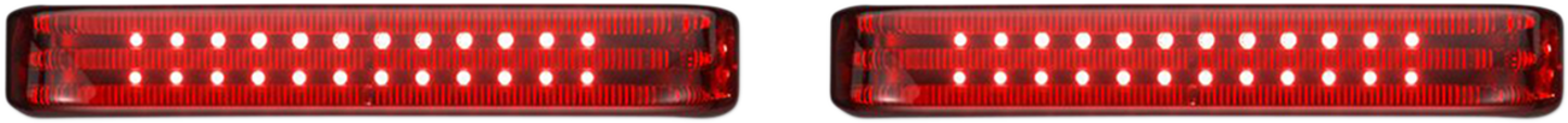 Custom Dynamics Black LED Red Lens Saddlebag Lights 2010-2013 Harley CVO Touring