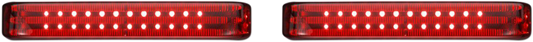 Custom Dynamics Black LED Red Lens Saddlebag Lights 2010-2013 Harley CVO Touring