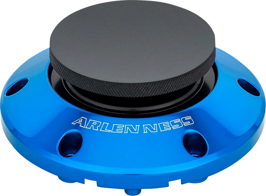 Arlen Ness Blue Pop Up Gas Fuel Cap fits 2023-2026 Harley Street Road Glide M8