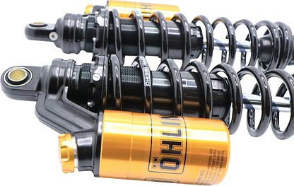 Ohlins HD 765 Twin 13" STX36 Blackline Rear Shocks for 1991-2017 Harley Dyna FXD