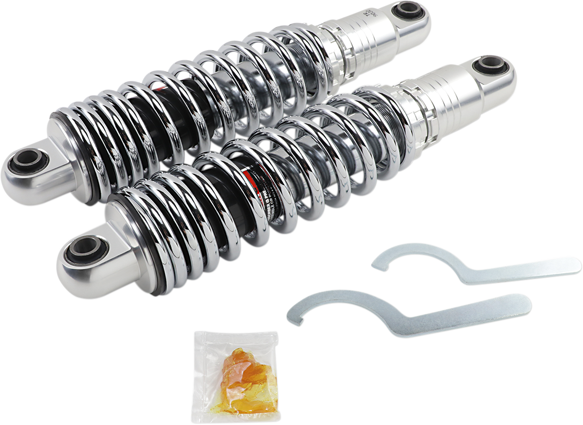 Drag Specialties Chrome 13" Heavy Duty Rear Shocks 2004-2022 Harley Sportster
