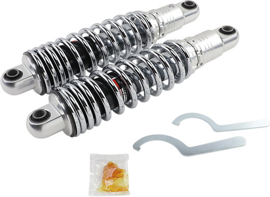 Drag Specialties Chrome 13" Heavy Duty Rear Shocks 2004-2022 Harley Sportster