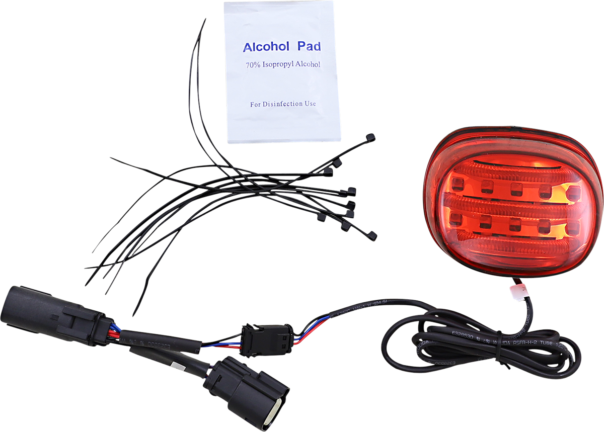 Custom Dynamics Probeam Mini Red LED Taillight 2010-13 Harley Touring FLHX FLTRX