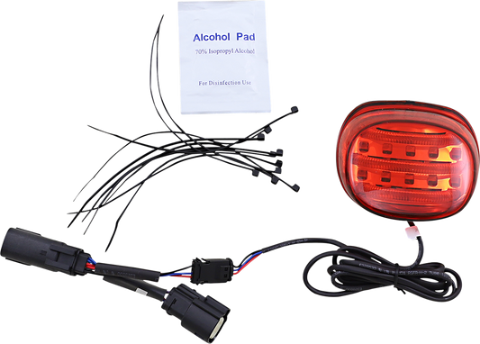 Custom Dynamics Probeam Mini Red LED Taillight 2010-13 Harley Touring FLHX FLTRX