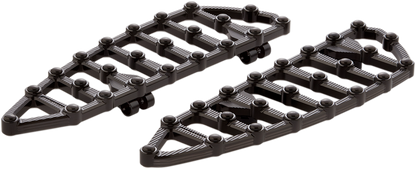 Arlen Ness MX Black Driver Floorboards for 1980-2024 Harley Touring Softail