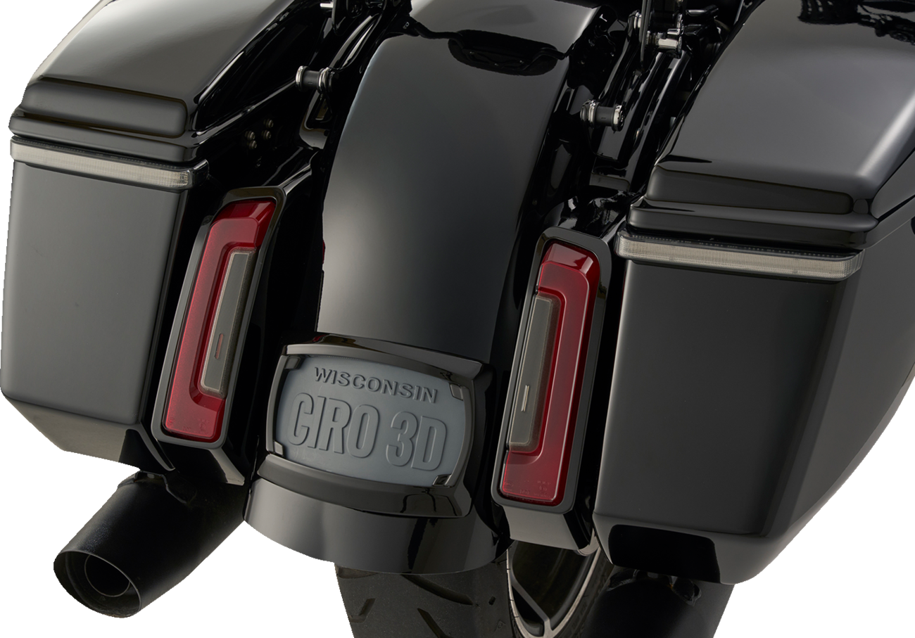 Ciro Bag Blade Lightstrike Red LED Saddlebag Lights for 2023-2026 Harley Touring