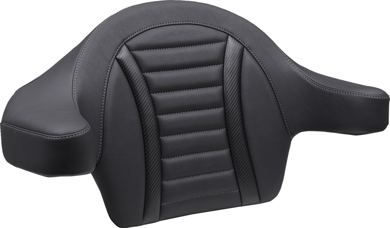 Mustang King Tour Pak Deluxe Gunmetal Backrest Pad for 2023-2025 Harley Touring