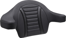 Mustang King Tour Pak Deluxe Gunmetal Backrest Pad for 2023-2025 Harley Touring