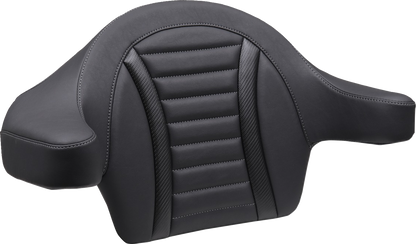 Mustang King Tour Pak Deluxe Gunmetal Backrest Pad for 2023-2025 Harley Touring